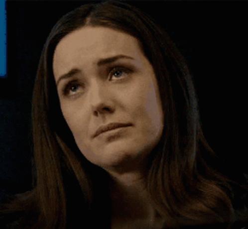 Sad Elizabeth Keen Shaking Head No GIF