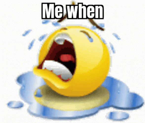 Sad Emoji Shed Tears Crying Meme GIF