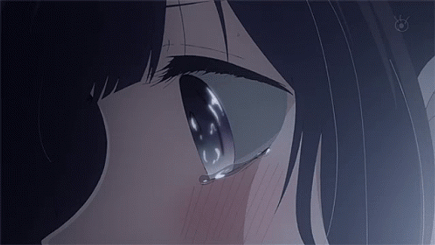 Sad Eyes Tearing Up Aesthetic Animated Art GIF