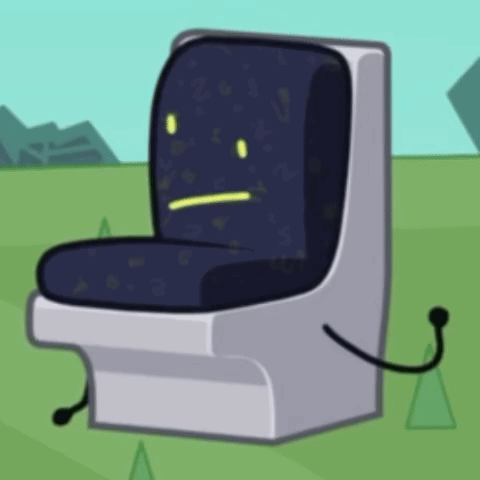 Sad Face Cartoon Chair