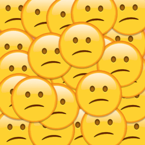 Sad Face Emoji GIF 