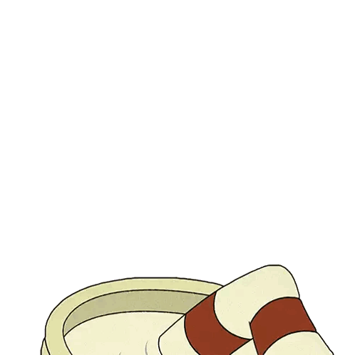 Sad Face Holding Milk Cup