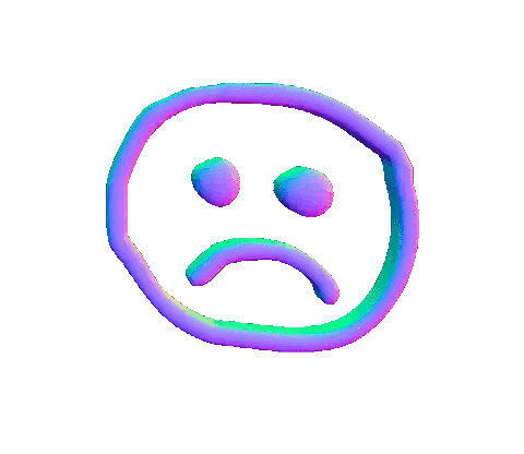 Sad Face in Circle