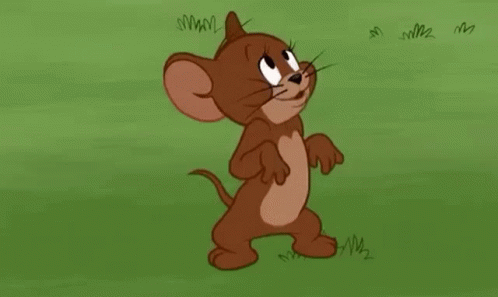 Sad Face Jerry From Tom And Jerry Walking GIF
