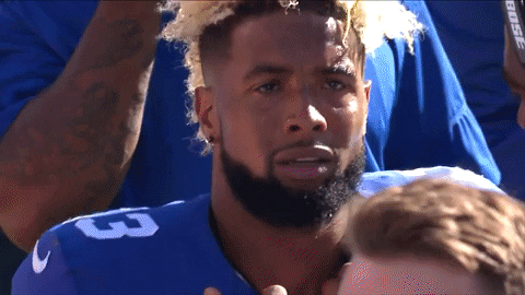 Sad Face New York Giants GIF