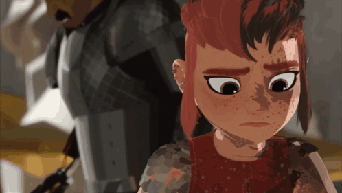 Sad Face Nimona Movie GIF