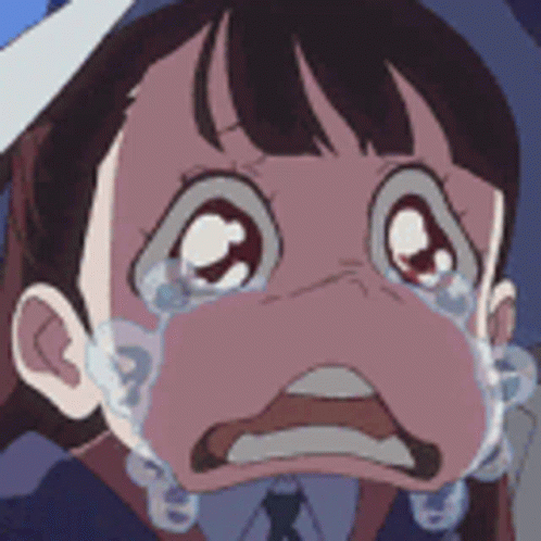 Sad Girl Atsuko Kagari Little Witch Academia GIF