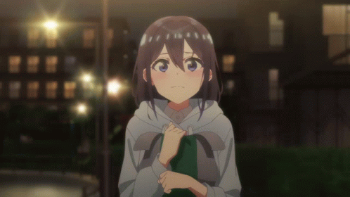Sad Girl in Gray Hoodie