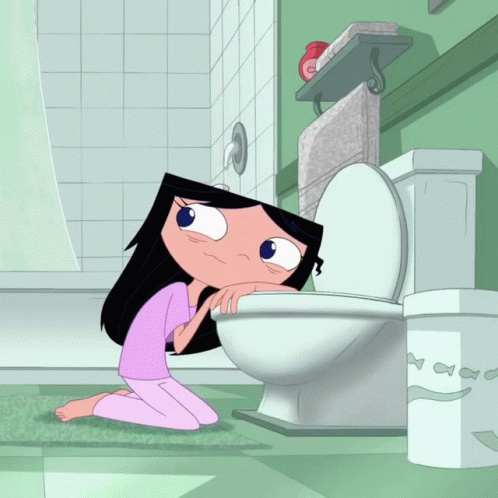 Sad Girl Isabella In Bathroom Phineas And Ferb GIF