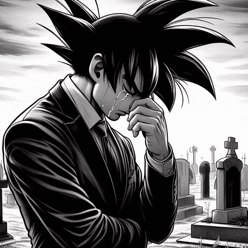 Sad Goku Upset Meme GIF