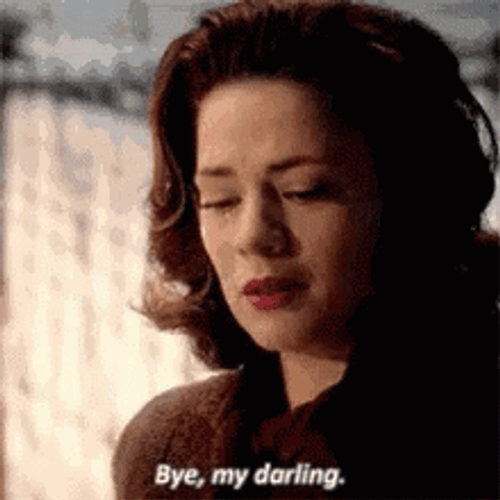 Sad Goodbye Darling Peggy Carter Captain America Movie GIF