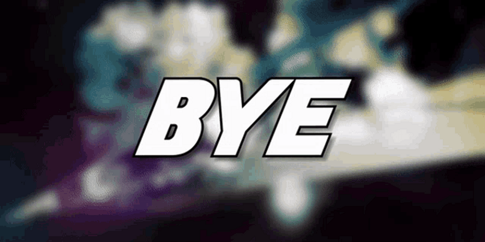 Sad Goodbye Emoji Animated Text GIF