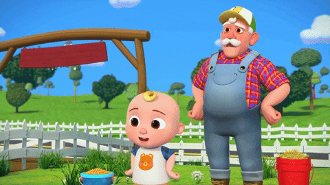 Sad Grandpa Farming GIF