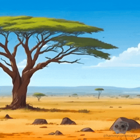 Sad Hamster In The Desert GIF