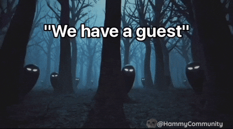 Sad Hamster We Have A Guest GIF