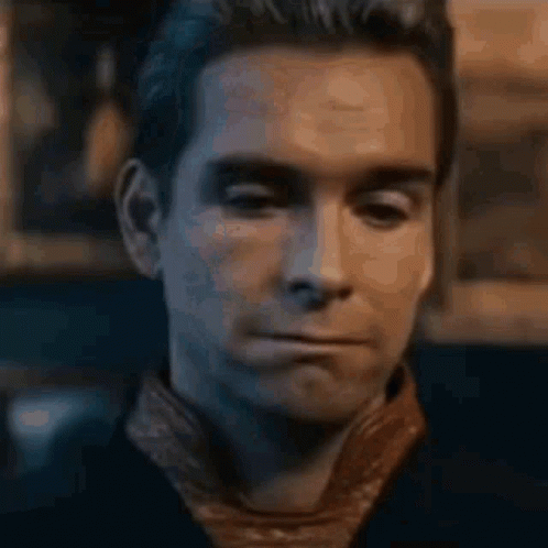 Sad Homelander Milk Shake Head GIF