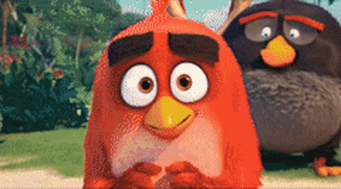 Sad Isolated Angry Birds Red GIF