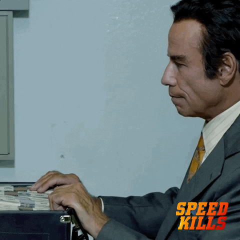 Sad John Gotti Pushing Drawer GIF