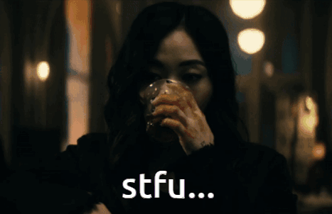 Sad Kimiko Drinking GIF