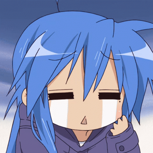 Sad Konata Izumi Anime Cry GIF