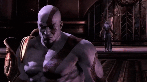 Sad Kratos God Of War Angry Frown GIF
