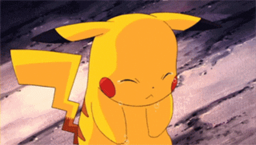Sad Lightning Pikachu Crying GIF