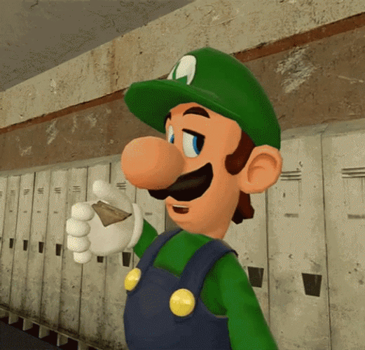 Sad Luigi Side Eye GIF