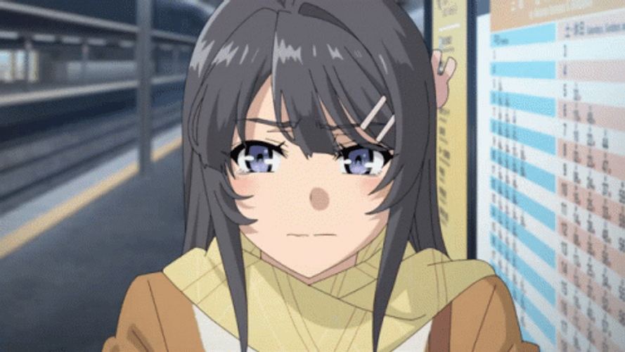 Sad Mai Sakurajima Sobbing GIF