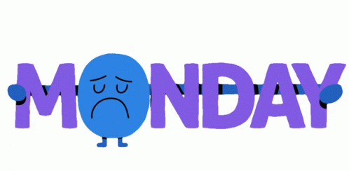 Sad Monday Blues GIF