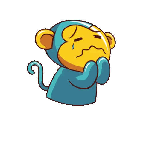 Sad Monkey With Bapeeerr Text