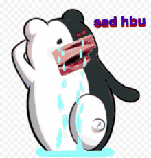 Sad Monokuma Crying GIF