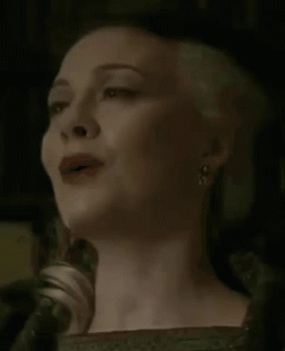 Sad Narcissa Malfoy Talking GIF