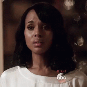 Sad Olivia Pope Drinking Water GIF