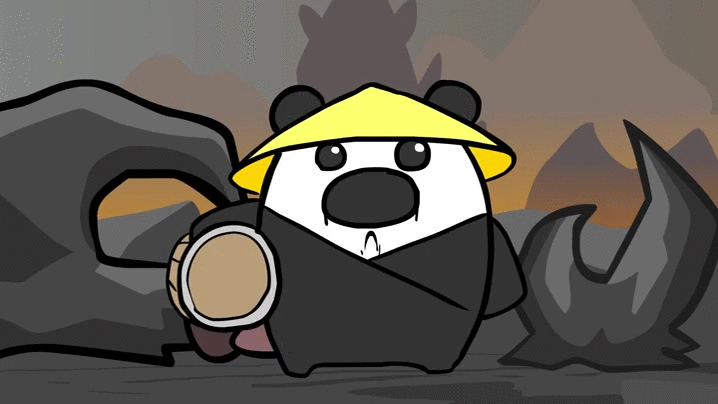 Sad Panda Cry Out Drinking GIF