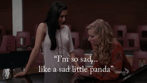 Sad Panda Glee GIF