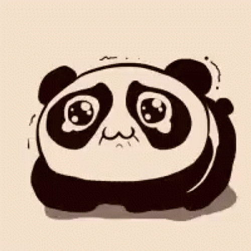Sad Panda Crying Anime GIF 