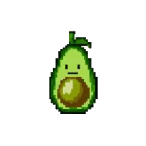 Sad Pixel Avocado