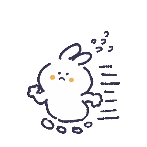 Sad Rabbit With Question Mark