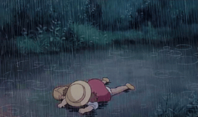Sad Rain Miyazaki Totoro Aesthetic GIF