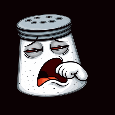 Sad Salt Shaker Cartoon