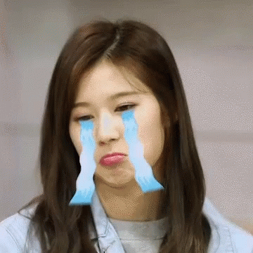Sad Sana Crying Out Emoji GIF