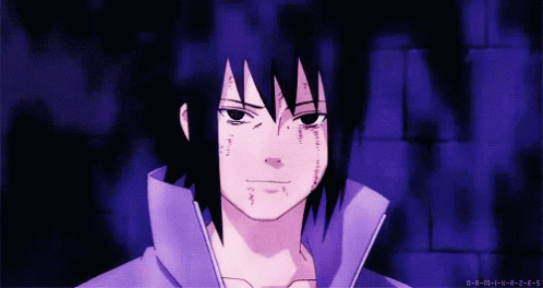 Sad Sasuke Uchiha Staring Out GIF