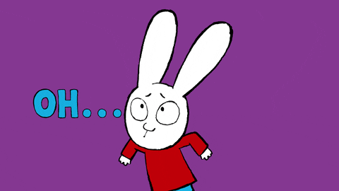Sad Simon Rabbit Too Bad GIF
