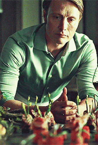 Sad Sitting Thinking Hannibal Mads GIF