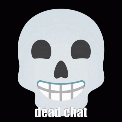Sad Skeleton Emoji Dead Chat GIF