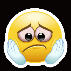 Sad Smiley Face with Hands