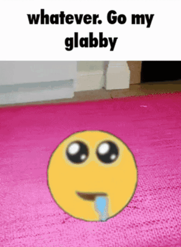 Sad Smiley With Tear on Pink Rug