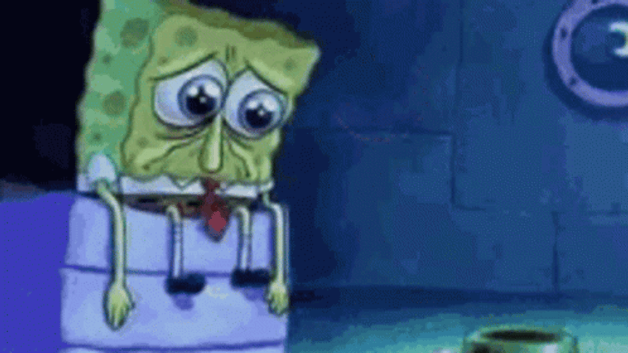 Sad Spongebob Being Alone GIF