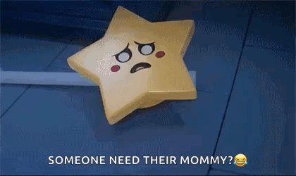 Sad Star Laying on Floor Needs Their Mommy