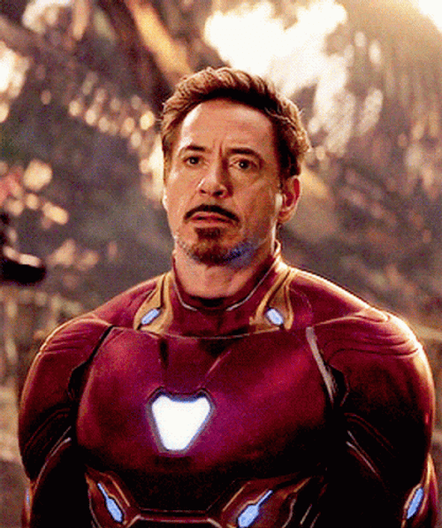 Sad Superhero Iron Man GIF.